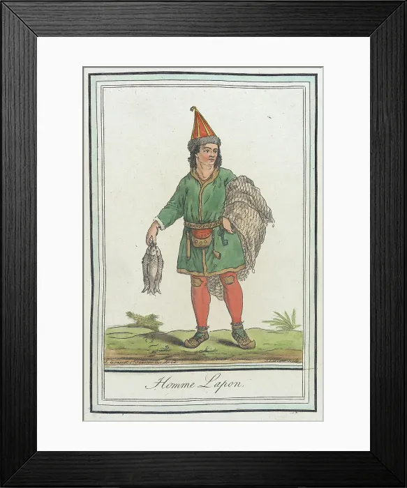 Framed Print : Costumes de Différents Pays, Homme Lapon, c1797. Creators: Jacques Grasset de Saint-Sauveur, LF Labrousse Framed Print : Costumes de Différents Pays, Homme Lapon, c1797. Creators: Jacques Grasset de Saint-Sauveur, LF Labrousse