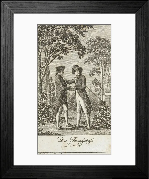 Framed Print : Illustration for Uprightness and Hypocrisy, 1793. Creator: Daniel Nikolaus Chodowiecki Framed Print : Illustration for Uprightness and Hypocrisy, 1793. Creator: Daniel Nikolaus Chodowiecki