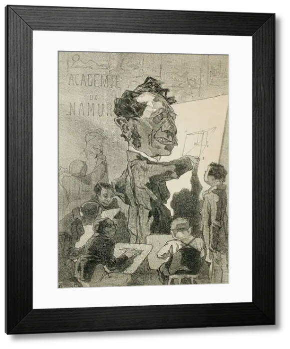 Framed Print : Ferdinand Marinus, 1857. Creator: Félicien Rops Framed Print : Ferdinand Marinus, 1857. Creator: Félicien Rops