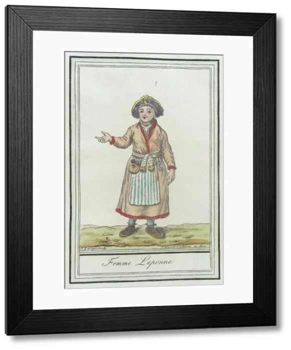 Framed Print : Costumes de Différents Pays, Femme Laponne, c1797. Creators: Jacques Grasset de Saint-Sauveur, LF Labrousse Framed Print : Costumes de Différents Pays, Femme Laponne, c1797. Creators: Jacques Grasset de Saint-Sauveur, LF Labrousse