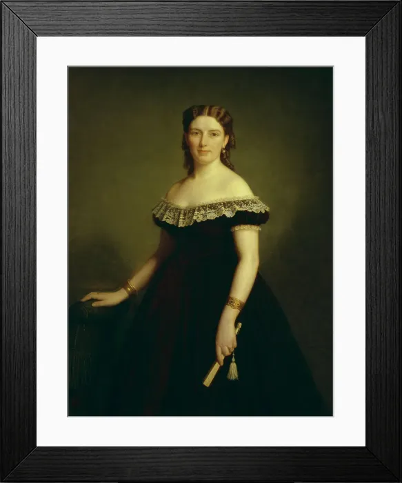 Framed Print : Jane Cederlund, 1869. Creator: Amalia Lindegren Framed Print : Jane Cederlund, 1869. Creator: Amalia Lindegren