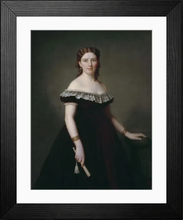 Framed Print : Jane Cederlund, 1869. Creator: Amalia Lindegren Framed Print : Jane Cederlund, 1869. Creator: Amalia Lindegren