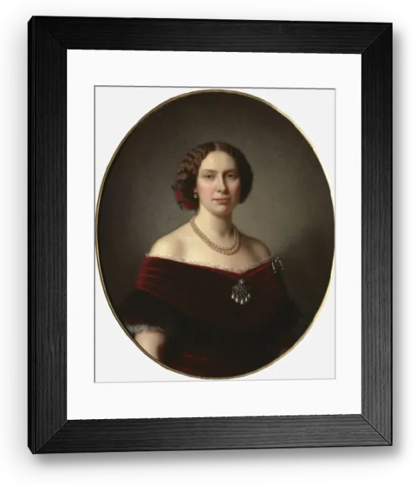 Framed Print : Lovisa, 1828-1871, Queen of Sweden. Creator: Amalia Lindegren Framed Print : Lovisa, 1828-1871, Queen of Sweden. Creator: Amalia Lindegren