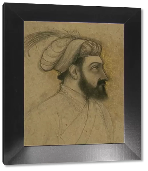 Single Leaf of a Portrait of Shah Jahan, mid 11th century AH / AD 17th century. Creator: Unknown