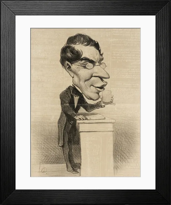 Framed Print : Corne, 1849. Creator: Honore Daumier Framed Print : Corne, 1849. Creator: Honore Daumier