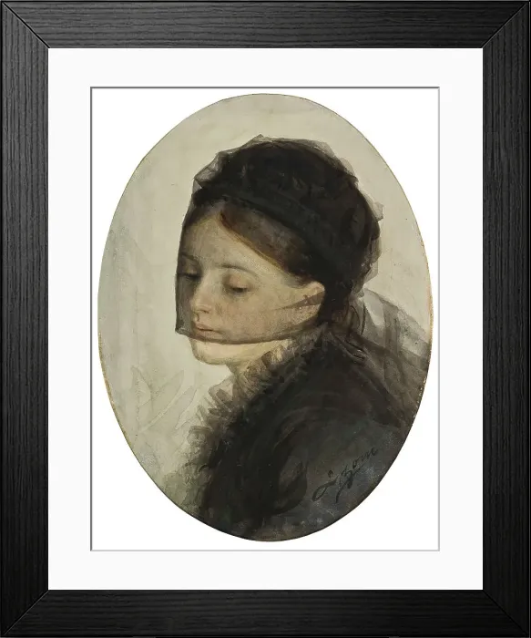 Framed Print : In Mourning, 1880. Creator: Anders Leonard Zorn Framed Print : In Mourning, 1880. Creator: Anders Leonard Zorn