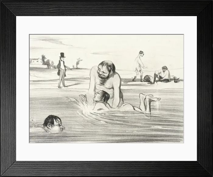 Framed Print : C'est un petit diable un vrai Dauphin... 1839. Creator: Honore Daumier Framed Print : C'est un petit diable un vrai Dauphin... 1839. Creator: Honore Daumier