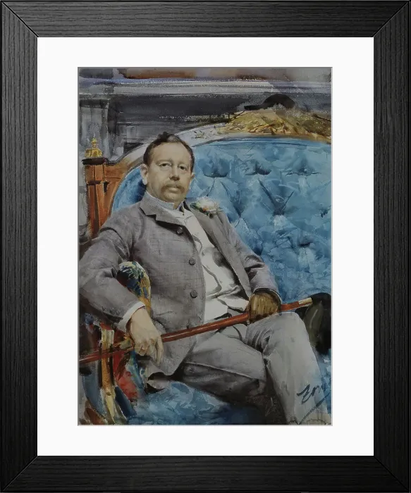 Framed Print : Jean Burnay, 1884. Creator: Anders Leonard Zorn Framed Print : Jean Burnay, 1884. Creator: Anders Leonard Zorn