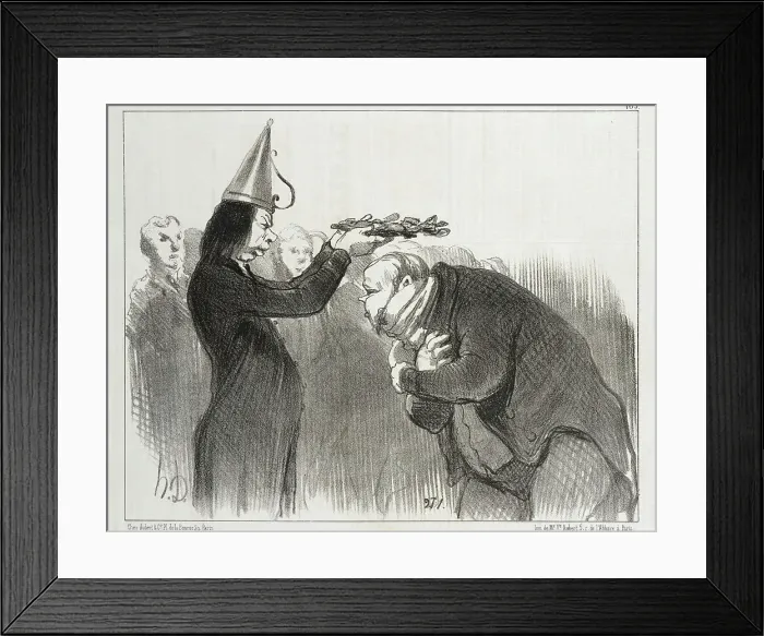 Framed Print : La Prochaine Distribution de Prix a l'Académie Française, 1851. Creator: Honore Daumier Framed Print : La Prochaine Distribution de Prix a l'Académie Française, 1851. Creator: Honore Daumier