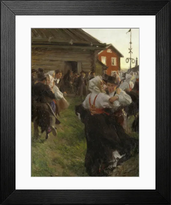 Framed Print : Midsummer Dance, 1897. Creator: Anders Leonard Zorn Framed Print : Midsummer Dance, 1897. Creator: Anders Leonard Zorn