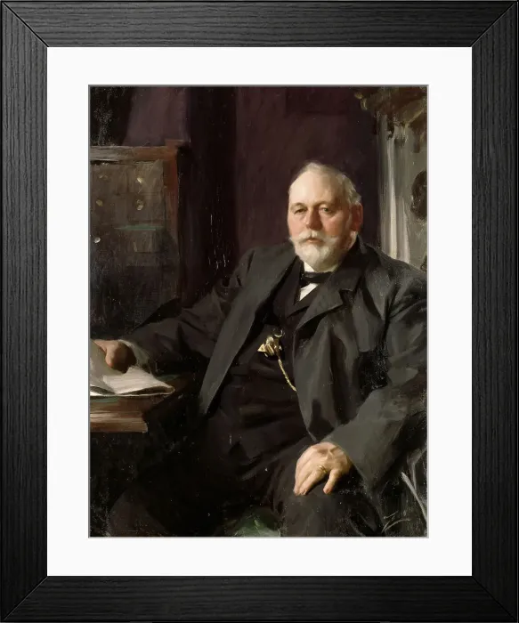 Framed Print : Mr Frans R. Heiss, 1891. Creator: Anders Leonard Zorn Framed Print : Mr Frans R. Heiss, 1891. Creator: Anders Leonard Zorn