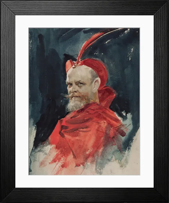 Framed Print : Mephisto (Consul Dahlander), 1884. Creator: Anders Leonard Zorn Framed Print : Mephisto (Consul Dahlander), 1884. Creator: Anders Leonard Zorn