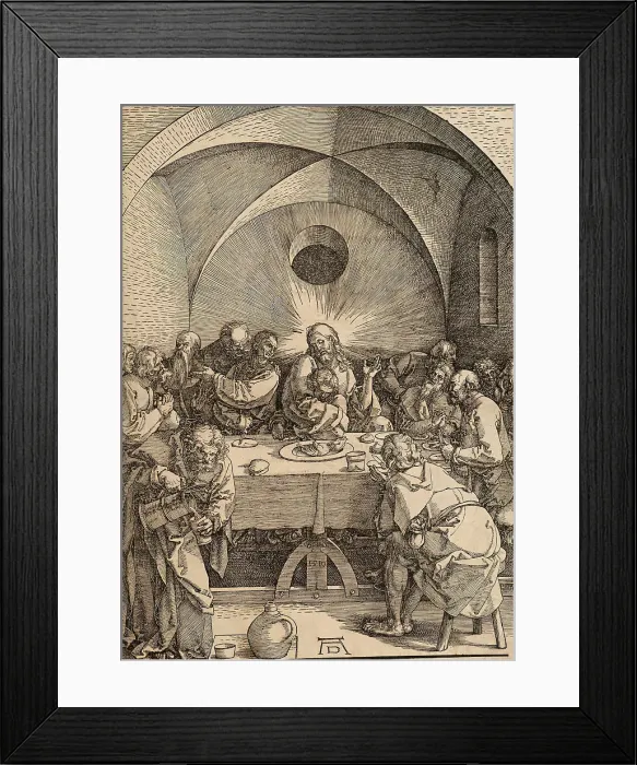 Framed Print : The Last Supper, 1511. Creator: Albrecht Durer Framed Print : The Last Supper, 1511. Creator: Albrecht Durer