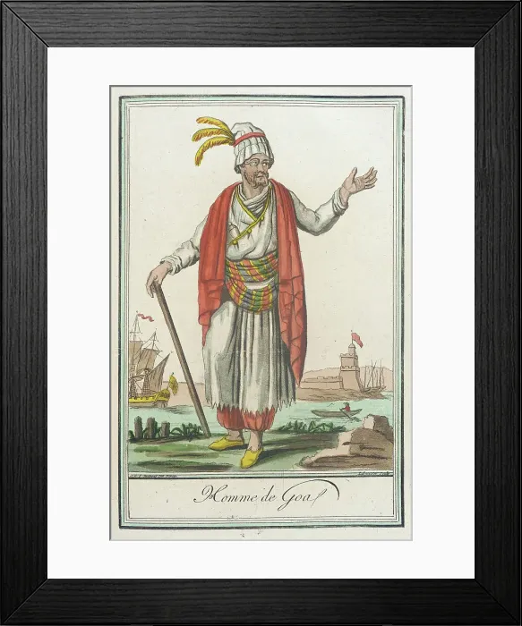Framed Print : Costumes de Différents Pays, Homme de Goa, c1797. Creators: Jacques Grasset de Saint-Sauveur, LF Labrousse Framed Print : Costumes de Différents Pays, Homme de Goa, c1797. Creators: Jacques Grasset de Saint-Sauveur, LF Labrousse