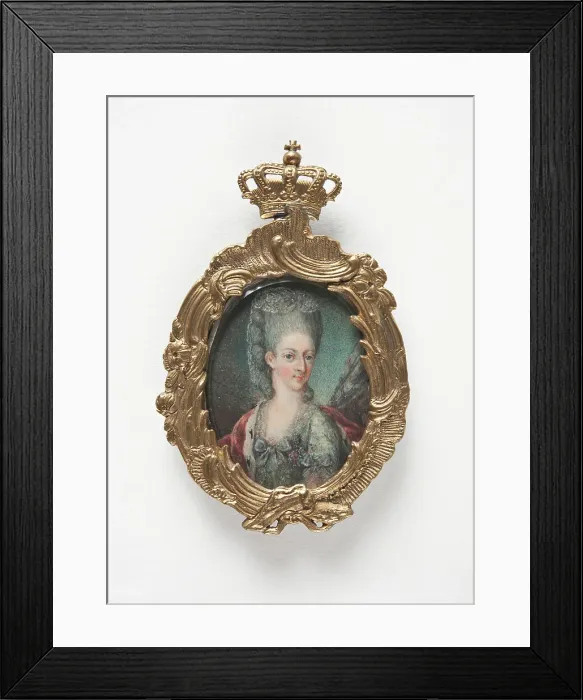 Framed Print : Juliana Maria of Brunswick-Wolfenbüttel (1729-1796), c18th century. Creator: Andreas Thornborg Framed Print : Juliana Maria of Brunswick-Wolfenbüttel (1729-1796), c18th century. Creator: Andreas Thornborg
