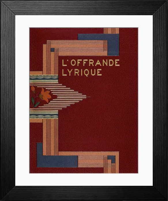 Framed Print : Cover of L'Offrande Lyrique, 1925. Creator: Paul Gruel. Cover of L'Offrande Lyrique, 1925. Creator: Paul Gruel Framed Print : Cover of L'Offrande Lyrique, 1925. Creator: Paul Gruel. Cover of L'Offrande Lyrique, 1925. Creator: Paul Gruel