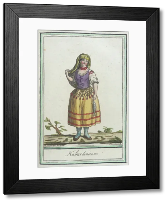 Framed Print : Costumes de Différents Pays, Kabardinienne, c1797. Creators: Jacques Grasset de Saint-Sauveur, LF Labrousse Framed Print : Costumes de Différents Pays, Kabardinienne, c1797. Creators: Jacques Grasset de Saint-Sauveur, LF Labrousse