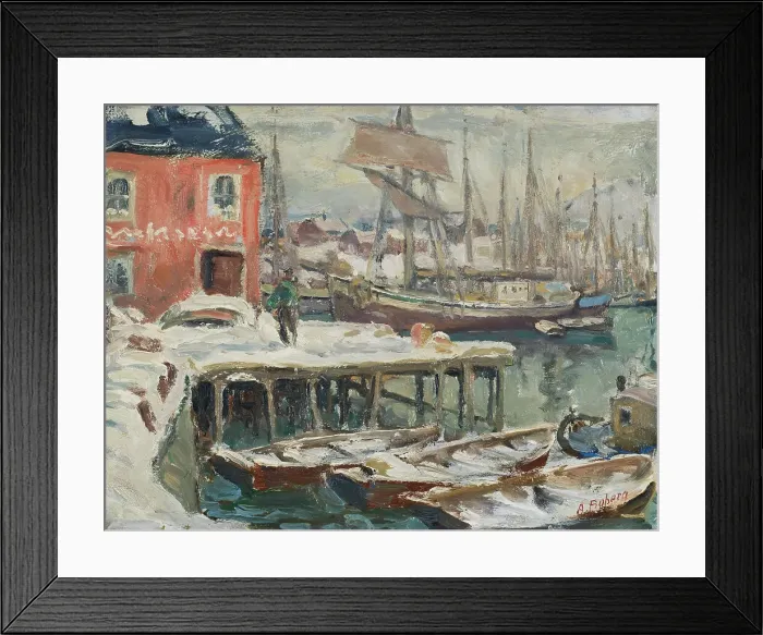 Framed Print : Jetty, Lofoten. Study from North Norway. Creator: Anna Katarina Boberg Framed Print : Jetty, Lofoten. Study from North Norway. Creator: Anna Katarina Boberg