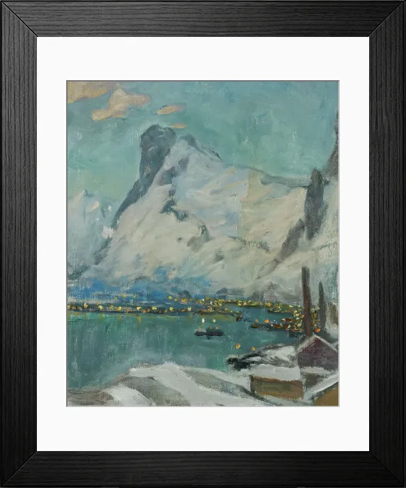 Framed Print : Lofoten in the Evening Light. Study, 1915. Creator: Anna Katarina Boberg Framed Print : Lofoten in the Evening Light. Study, 1915. Creator: Anna Katarina Boberg