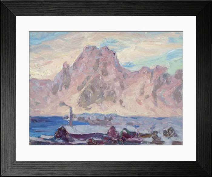Framed Print : Lofoten in Violet. Study, 1934. Creator: Anna Katarina Boberg Framed Print : Lofoten in Violet. Study, 1934. Creator: Anna Katarina Boberg