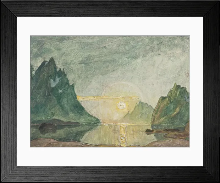 Framed Print : Midnight Sun. Study from North Norway. Creator: Anna Katarina Boberg Framed Print : Midnight Sun. Study from North Norway. Creator: Anna Katarina Boberg