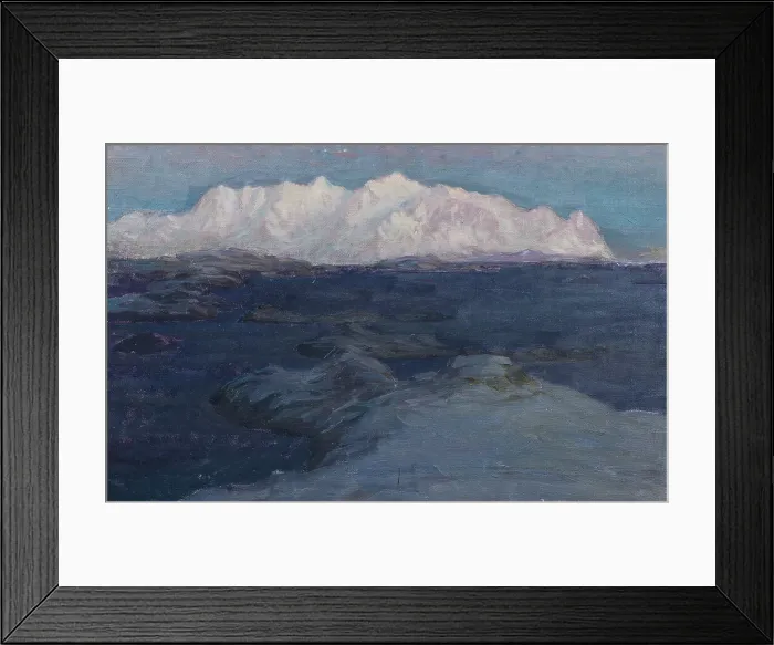 Framed Print : Night over Store Molla. Study from Lofoten. Creator: Anna Katarina Boberg Framed Print : Night over Store Molla. Study from Lofoten. Creator: Anna Katarina Boberg