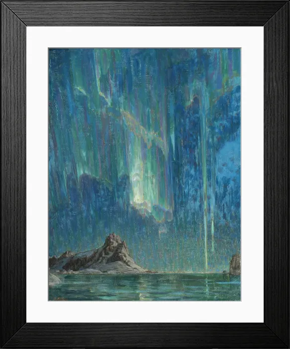 Framed Print : Northern Lights. Study from North Norway. Creator: Anna Katarina Boberg Framed Print : Northern Lights. Study from North Norway. Creator: Anna Katarina Boberg