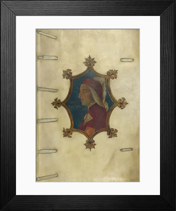 Framed Print : Portrait of Dante Alighieri, 1544. Creator: Unknown Framed Print : Portrait of Dante Alighieri, 1544. Creator: Unknown