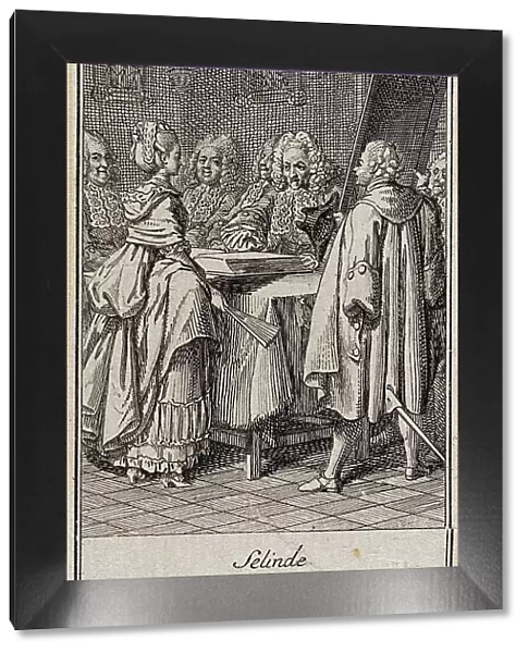 Illustration for Gellert's Six Fables and Six Stories, 1775. Creator: Daniel Nikolaus Chodowiecki