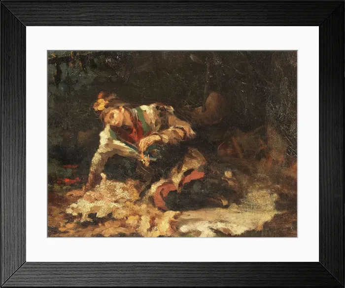 Framed Print : Sami Woman and her Child, 1870s. Creator: Anna Nordlander Framed Print : Sami Woman and her Child, 1870s. Creator: Anna Nordlander