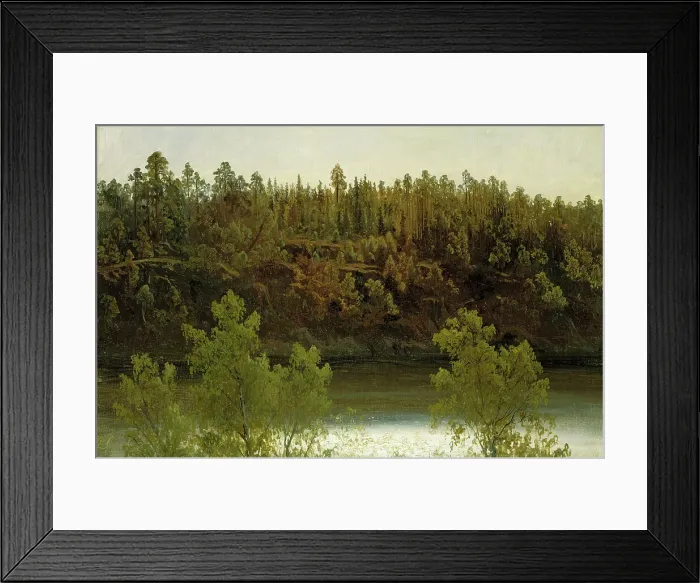 Framed Print : Swedish Lake. Study, 1853. Creator: Markus Larsson Framed Print : Swedish Lake. Study, 1853. Creator: Markus Larsson