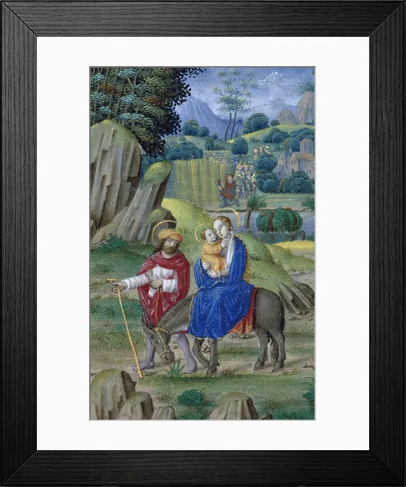 Framed Print : The Flight into Egypt, c1520. Creator: Jean Pichore Framed Print : The Flight into Egypt, c1520. Creator: Jean Pichore
