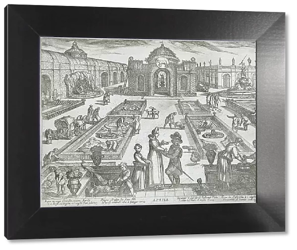 April: A Garden, published 1599. Creator: Antonio Tempesta