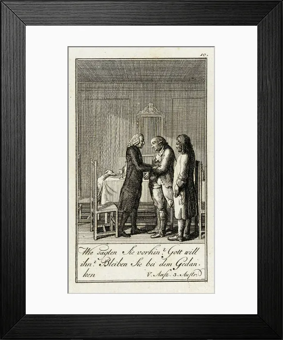 Framed Print : Iffland's Jager, 1786. Creator: Daniel Nikolaus Chodowiecki Framed Print : Iffland's Jager, 1786. Creator: Daniel Nikolaus Chodowiecki