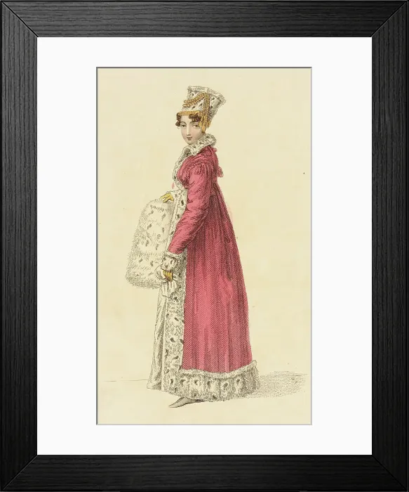Framed Print : Carriage Costume, 1816. Creator: John Bell Framed Print : Carriage Costume, 1816. Creator: John Bell