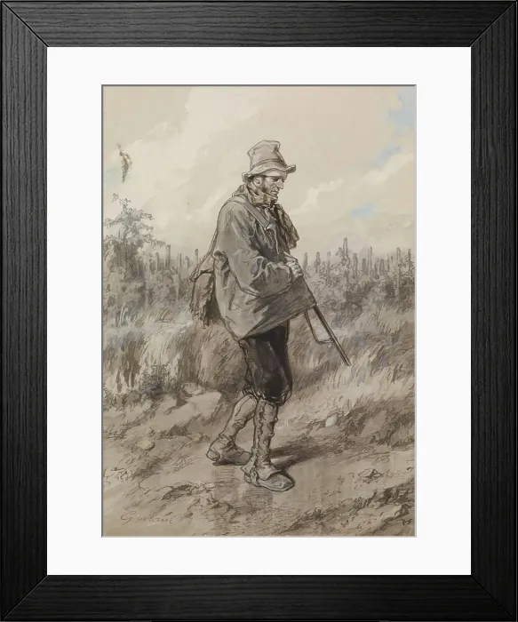 Framed Print : The Twelve Months: September, 1866. Creator: Paul Gavarni Framed Print : The Twelve Months: September, 1866. Creator: Paul Gavarni