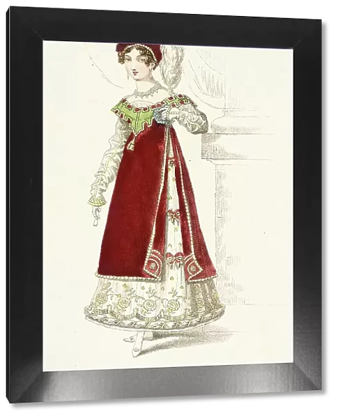 Fashion Plate (Danish Fancy Dress Worn at the Prince Regents Fête), 1819. Creator: John Bell