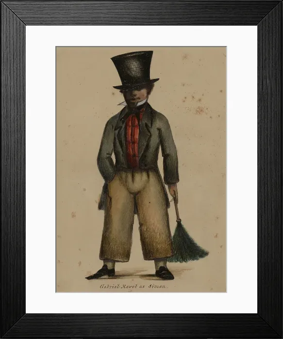 Framed Print : Gabriel Ravel as Simon, 1855-1859. Creator: Alfred Jacob Miller Framed Print : Gabriel Ravel as Simon, 1855-1859. Creator: Alfred Jacob Miller