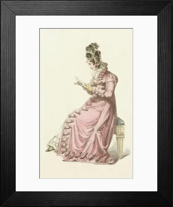 Framed Print : Fashion Plate (Carriage Visiting Costume), 1820. Creator: John Bell Framed Print : Fashion Plate (Carriage Visiting Costume), 1820. Creator: John Bell