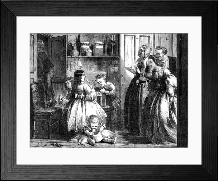 Framed Print : Caught!, 1860. Creator: Unknown. Caught!, 1860. Creator: Unknown Framed Print : Caught!, 1860. Creator: Unknown. Caught!, 1860. Creator: Unknown