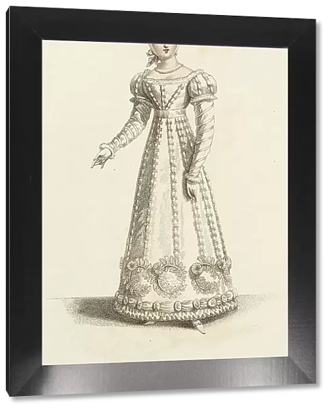 Fashion Plate (French Dinner Party Dress), 1821. Creator: John Bell