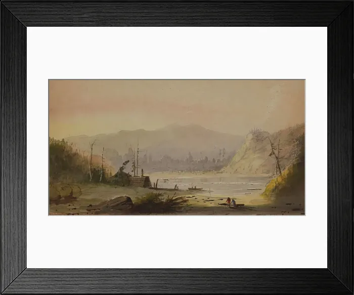 Framed Print : Virginia Scenery, mid 19th century. Creator: Alfred Jacob Miller Framed Print : Virginia Scenery, mid 19th century. Creator: Alfred Jacob Miller