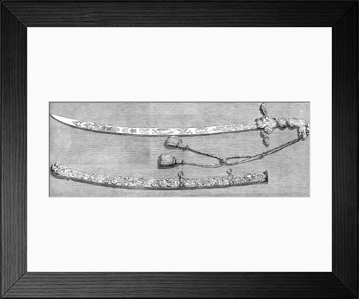Framed Print : Sword presented to Lord Clyde, G.C.B. on Thursday week, by the Common Council of London, 1860. Creator: Unknown Framed Print : Sword presented to Lord Clyde, G.C.B. on Thursday week, by the Common Council of London, 1860. Creator: Unknown