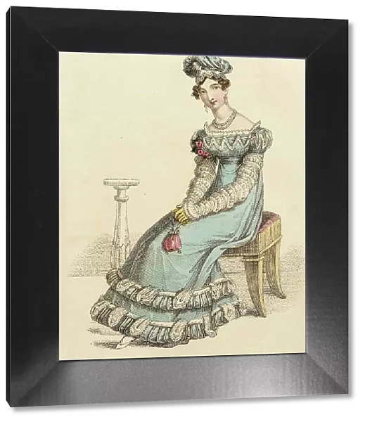 Fashion Plate (Dinner Dress), 1822. Creator: John Bell