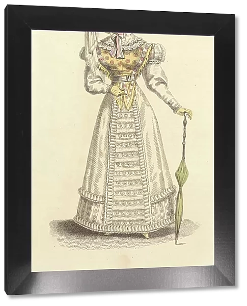 Fashion Plate (Public Promenade Dress), 1824. Creator: John Bell