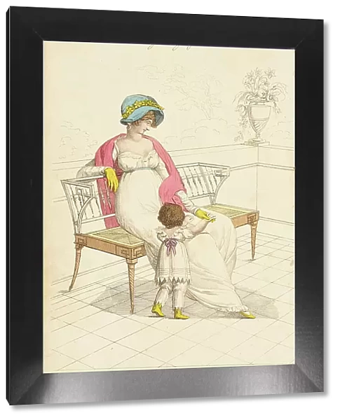Fashion Plate (London Walking Dress for September 1807), 1807. Creator: John Bell