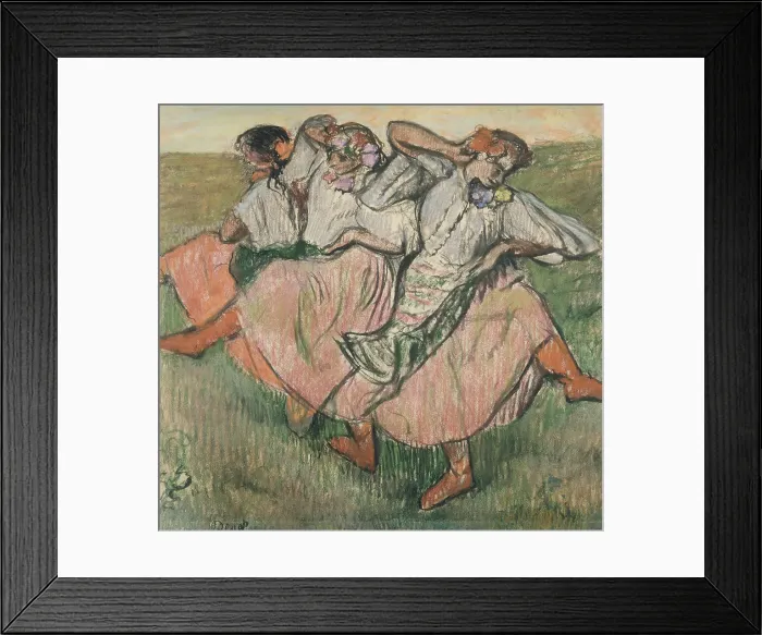Framed Print : Three dancers in Ukrainian dress, late 19th-early 20th century. Creator: Edgar Degas Framed Print : Three dancers in Ukrainian dress, late 19th-early 20th century. Creator: Edgar Degas