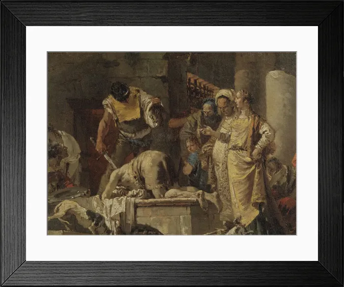 Framed Print : The Beheading of St John the Baptist, early-mid 18th century. Creator: Giovanni Battista Tiepolo Framed Print : The Beheading of St John the Baptist, early-mid 18th century. Creator: Giovanni Battista Tiepolo