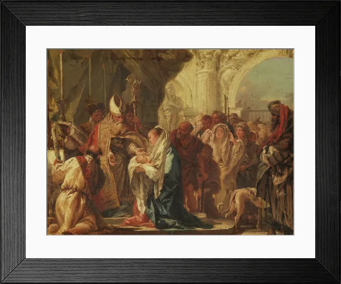 Framed Print : The Presentation in the Temple, late 18th century. Creator: Giovanni Domenico Tiepolo Framed Print : The Presentation in the Temple, late 18th century. Creator: Giovanni Domenico Tiepolo