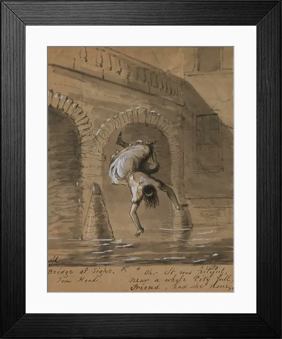 Framed Print : Bridge of Sighs, 1825-1870. Creator: Alfred Jacob Miller Framed Print : Bridge of Sighs, 1825-1870. Creator: Alfred Jacob Miller
